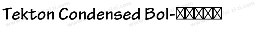 Tekton Condensed Bol字体转换